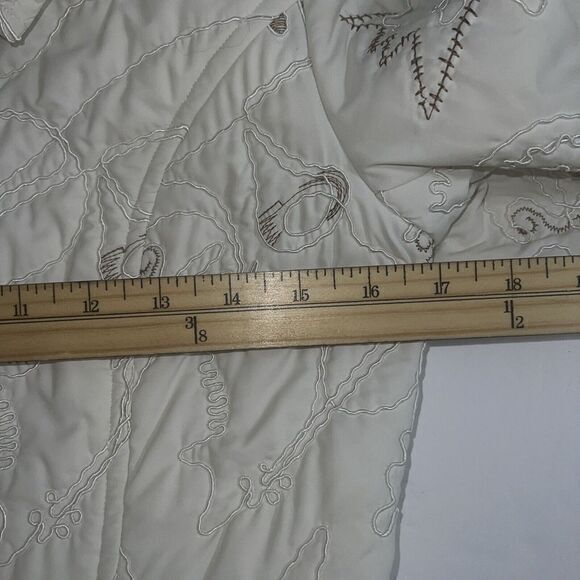 Bckree Of NY Ivory Embroidered Lined Women's Jacket Size 6‎ - Picture 6 of 11